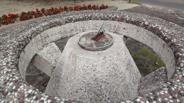 a stone sundial